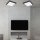 LED Deckenleuchte Braun Holz eckig Wohnzimmer