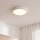 Deckenleuchte LED Weiß Holz rund Wohnzimmer