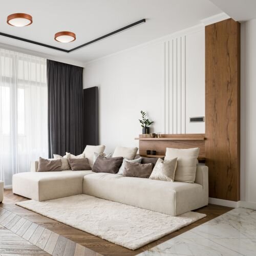 Deckenleuchte Modern Wohnzimmer Beleuchtung Holz
