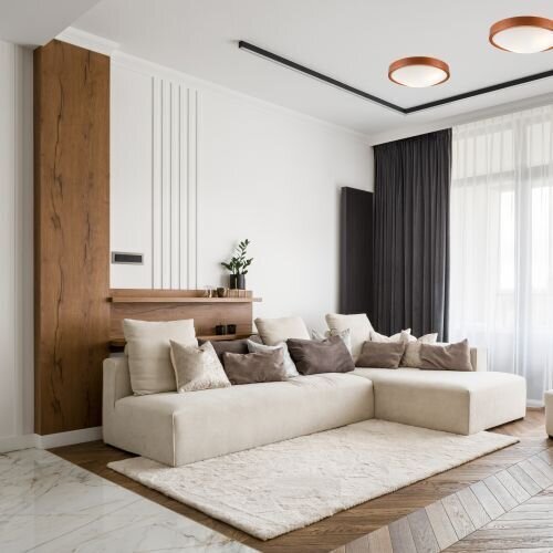 Deckenleuchte Modern Wohnzimmer Holz rustikal rund
