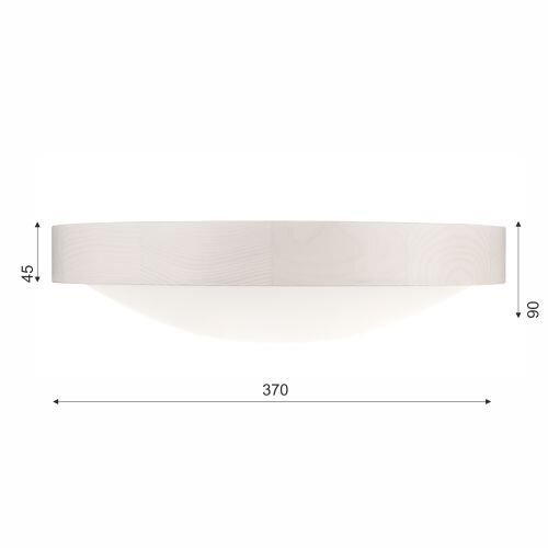 Deckenleuchte FERNLY Weiß Modern rund Wohnzimmer