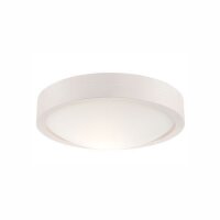 Deckenlampe rund &Oslash; 27 cm Holz Glas blendarm...