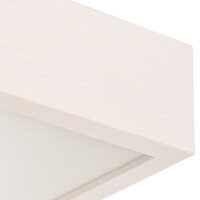 Deckenleuchte Weiß Holz Wohnzimmer quadratisch