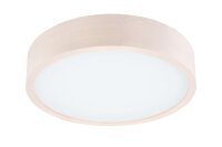 LED Deckenleuchte Modern Wohnzimmer Holz gewei&szlig;t