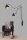 Wandlampe Schwarz Gold Modern flexibel Leselampe