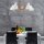 Deckenleuchte Farbig Holz 5-flmg Modern Wohnzimmer