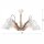 Deckenleuchte Farbig Holz 5-flmg Modern Wohnzimmer