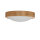 Deckenlampe rund Holz Glas Schirm Ø27cm Wohnzimmer