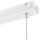 Pendelleuchte Weiß Holz Stoff Metall 4-flmg Lampe