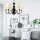 Kronleuchter Esstisch Stoff 5-flmg Wohnzimmer