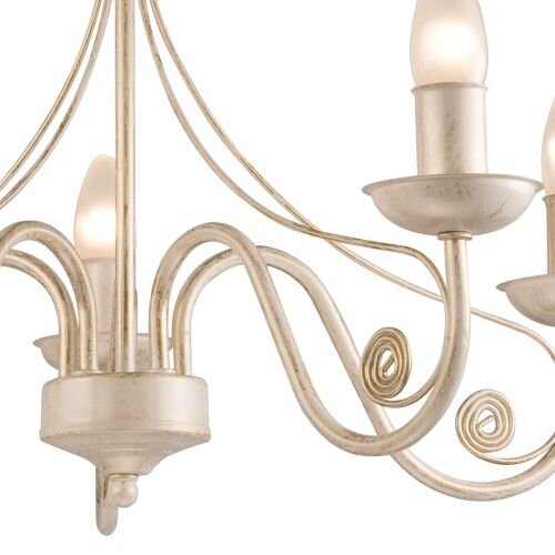 Kronleuchter Weiß Metall Rustikal Esstisch Lampe
