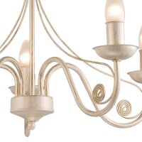 Kronleuchter Weiß Metall Rustikal Esstisch Lampe