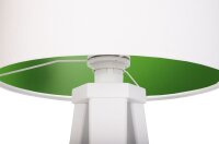 Tischlampe JERRY Weiß Grün Retro Dreibein 46cm...