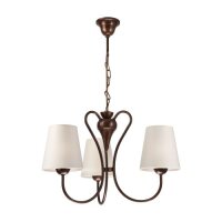 Schirm Kronleuchter Landhaus Esstisch Stoff Lampe