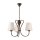 Schirm Kronleuchter Landhaus Esstisch Stoff Lampe