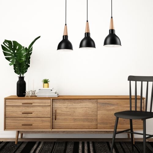 Pendelleuchte Schwarz Skandinavisch Esstisch Lampe