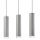 Pendelleuchte in Silber Aluminium 3-flmg Esstisch