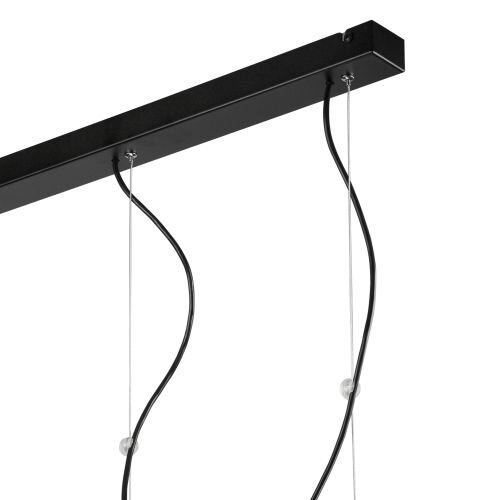 Hängeleuchte Wohnzimmer Modern Schwarz Weiß 3-flmg