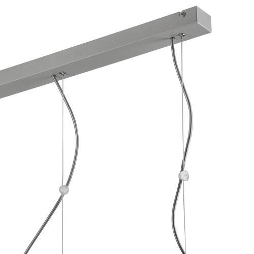 Pendellampe Silber Weiß Metall Esstisch Modern