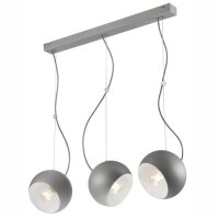 Pendellampe Silber Wei&szlig; Metall Esstisch Modern