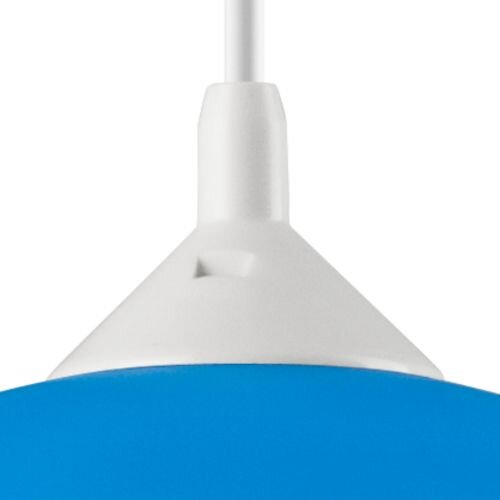 Pendelleuchte Glas Rund Blau Kind Junge farbenfroh
