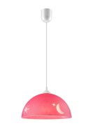 Hängelampe THORLEY Pink rund Kinder Kinderzimmer