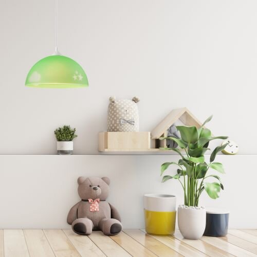 Pendelleuchte Schirm Grün Kinder rund Jungen