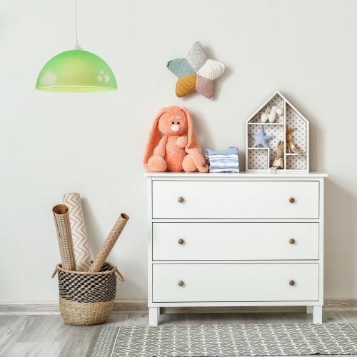 Pendelleuchte Schirm Grün Kinder rund Jungen