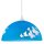 Kinderzimmerlampe THORLEY Blau rund Mädchen