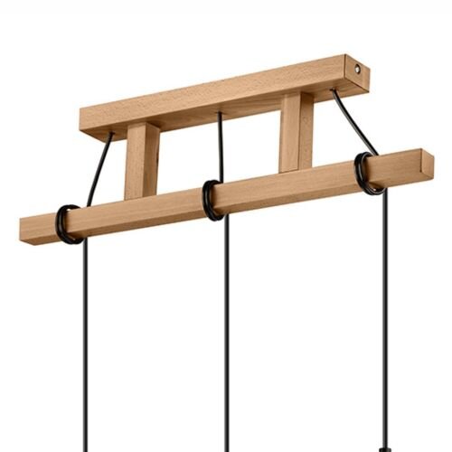 Pendel Hängelampe Holzleuchte Esstisch lang Modern