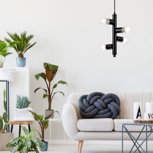 Hängeleuchte Wohnzimmer Modern Schwarz Metall