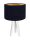 Retro Tischlampe Dunkelblau Wei&szlig; Gold Holz 46cm