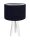 Tischlampe AIMEE Blau Silber Retro Dreibein 46cm
