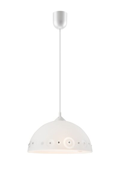 Hängelampe ADANIA Grau Retro rund Esszimmer Glas