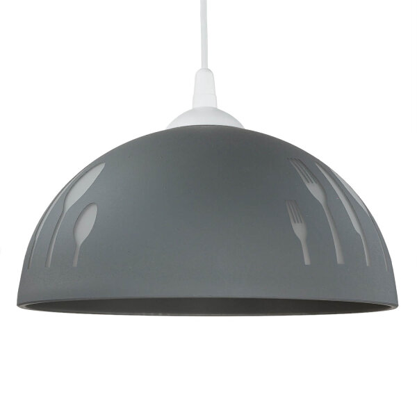 Küchenlampe Retro Glas mit Motiv Ø30cm