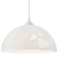 Pendelleuchte Grau Retro rund Esstisch Glas Lampe
