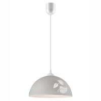 Hängelampe Grau Glas rund Esstisch Retro gemütlich