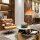 Esszimmer Pendelleuchte Retro Glas Braun rund