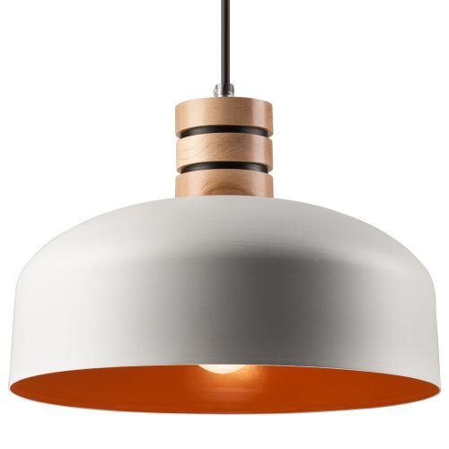 Pendelleuchte TRIXIE Weiß rund Retro Wohnzimmer