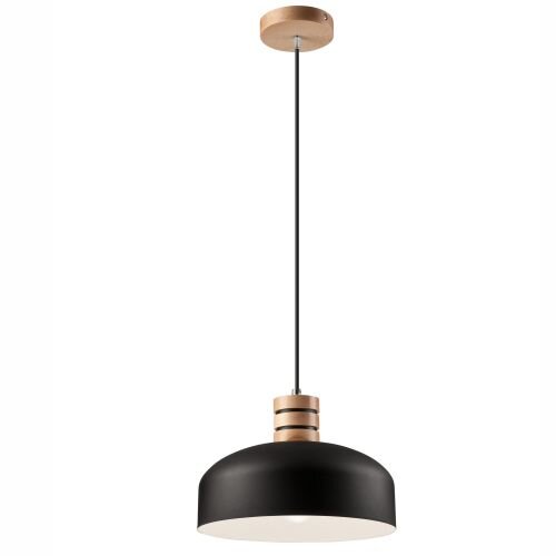 Hängelampe Pendelleuchte Esszimmerlampe Schwarz Holz