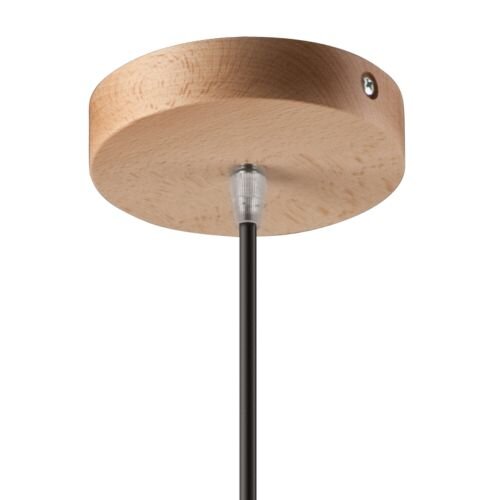 Hängelampe Pendelleuchte Esszimmerlampe Schwarz Holz