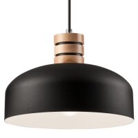 Hängelampe Pendelleuchte Esszimmerlampe Schwarz Holz