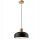 Hängelampe Pendelleuchte Esszimmerlampe Schwarz Holz