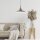 Pendelleuchte Farbig Grau Holz rund Retro Esszimmer