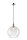 Lampe Esstisch H&auml;ngelampe Transparent rund Retro