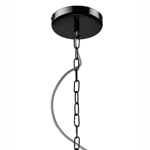 Schwarz Pendelleuchte Metall Design Esstisch
