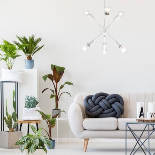 Stylische Hängeleuchte ANETHA Weiß Modern Esstisch