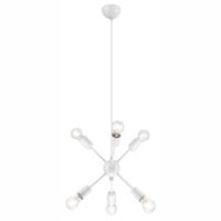 Stylische H&auml;ngeleuchte ANETHA Wei&szlig; Modern Esstisch