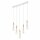 Weiß Pendelleuchte Holz 5xE27 lang Modern Esstisch