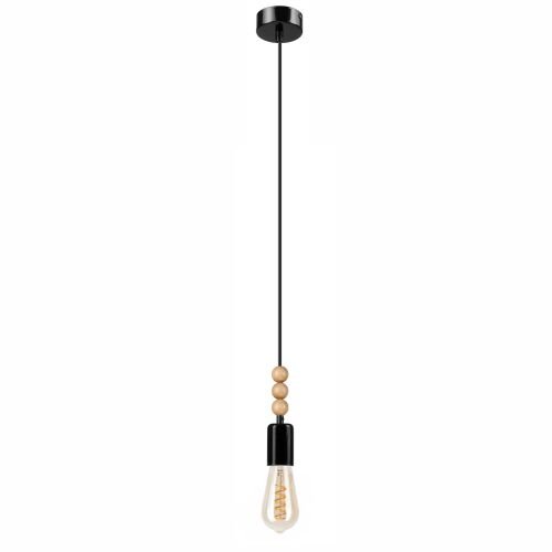 Hängelampe Esstisch Schwarz Holz Wohnzimmer Licht
